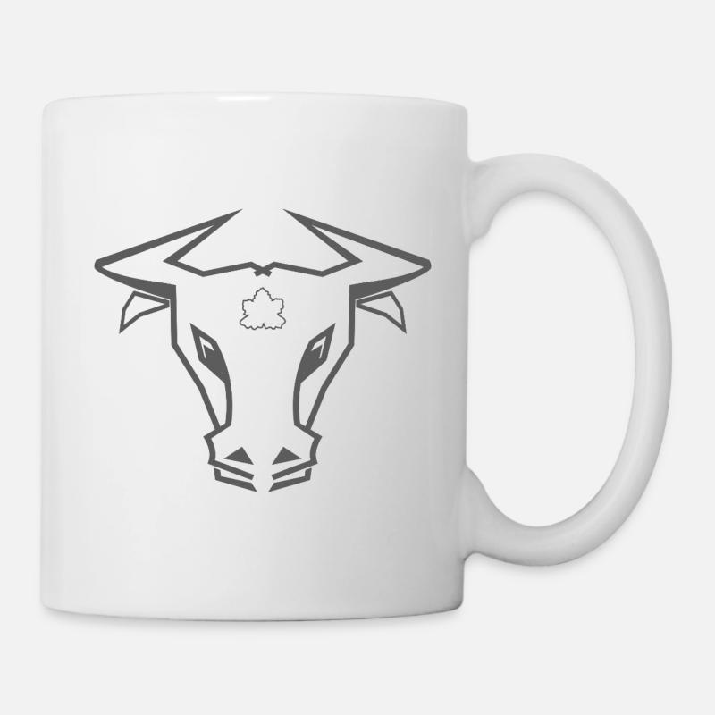 Stier_002a - Tasse - Weiß