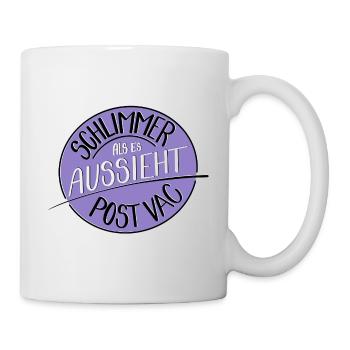 Schlimmer als es aussieht, Post Vac - Tasse - Weiß - Rechts