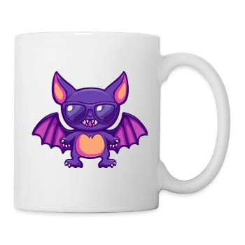 Fledermaus Halloween - Tasse - Weiß - Rechts
