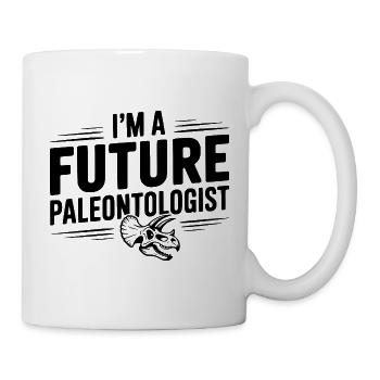 Ich bin ein zukünftiger Paläontologe - Tasse - Weiß - Rechts