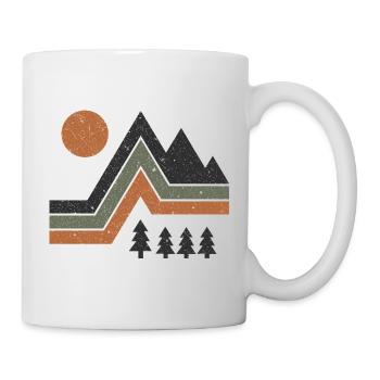 Alpen Outdoor Adventure für Hiking & Camping Fans - Tasse - Weiß - Rechts