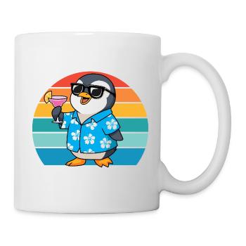 Retro Penguins Sunglasses Cool Penguin - Mug - white - Right