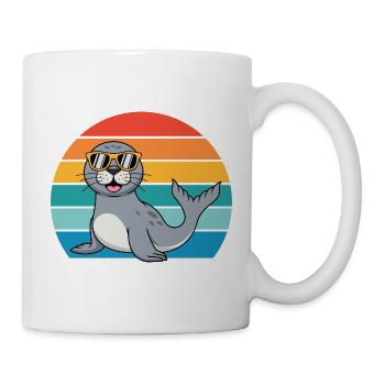 Seal Retro Seal Sunglasses Seal - Mug - white - Right
