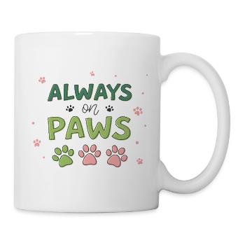 Toujours sur Pattes Pastel - Mug blanc - blanc - Droite