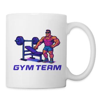 Bodybuilder Gym Comic - Tasse - Weiß - Rechts