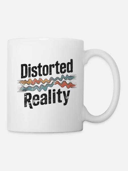 Retro Grunge – Distorted Reality - Tasse - Weiß