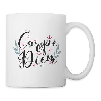 Carpe Diem Floral Writing - Mug - white - Right