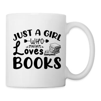 Just a girl who loves books - Mug - white - Right