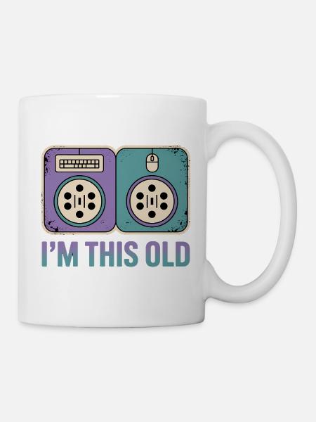Je suis aussi vieux - T-Shirt Nerd Drôle - Mug blanc - blanc
