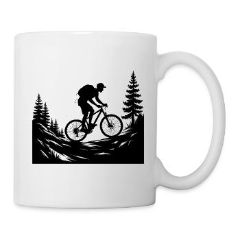 MTB Mountainbike - Tasse - Weiß - Rechts