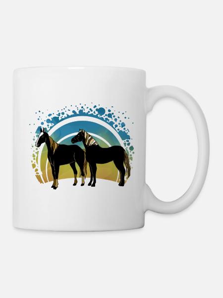 Pferde - Tasse - Weiß