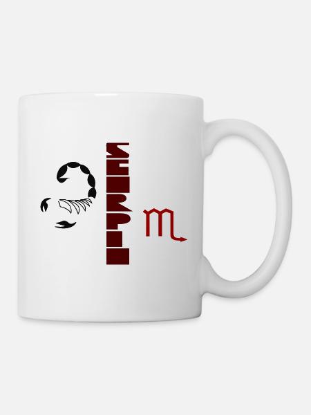 Skorpion Design von Cean - Tasse - Weiß