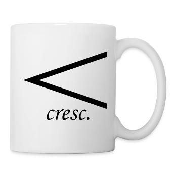 Crescendo - Musical Sign for Music Fans - Mug - white - Right