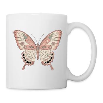 Boho Schmetterling - Tasse - Weiß - Rechts
