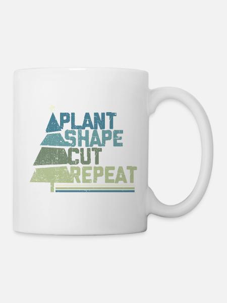 Weihnachtsbaum Züchter Plant Shape Cut - Tasse - Weiß