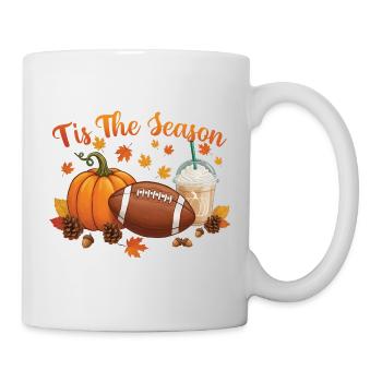 Es ist die Jahreszeit Herbst Urlaub Herbst Jubel - Tasse - Weiß - Rechts