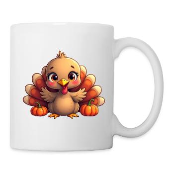Thanksgiving Truthahn Baby - Tasse - Weiß - Rechts