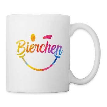 Beer rainbow lettering - Mug - white - Right
