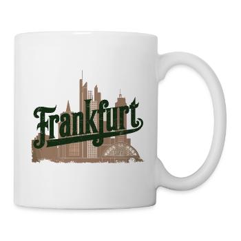 Frankfurt Skyline Silhouette with Historical and - Mug - white - Right