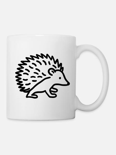 Stachelschwein - Tasse - Weiß