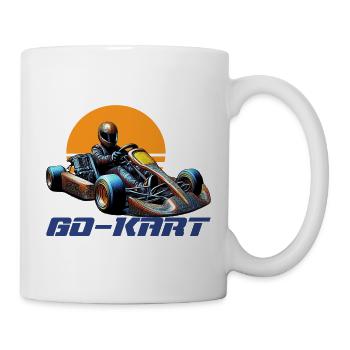 Go-Kart Sonnenaufgang Racer - Tasse - Weiß - Rechts