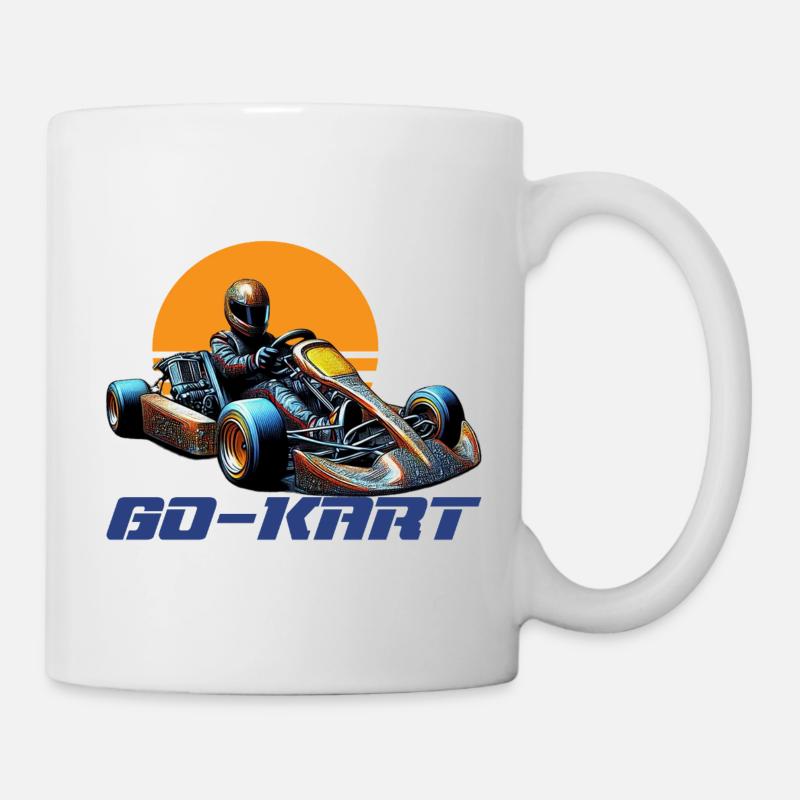 Go-Kart Sunrise Racer - Mug blanc - blanc