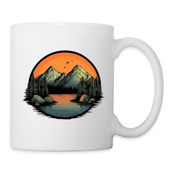 Berge Natur - Tasse - Weiß - Rechts