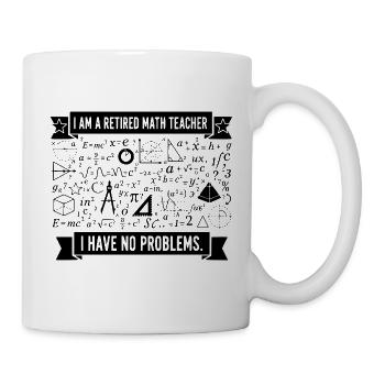 Retired Math Teacher Humor - Mug - white - Right