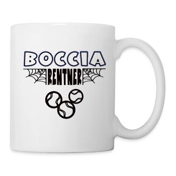 Boccia Rentner Bocciaspieler Rente Ruhestand Boule - Tasse - Weiß - Rechts