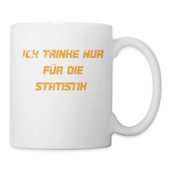 Je ne bois que pour les statistiques - Mug blanc - blanc - Droite