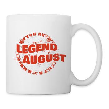 Geschenk für August - Tasse - Weiß - Rechts
