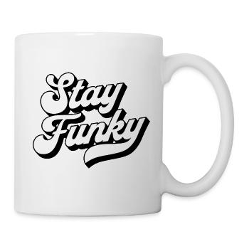STAY FUNKY Retro Vintage 70s Disco - Mug - white - Right