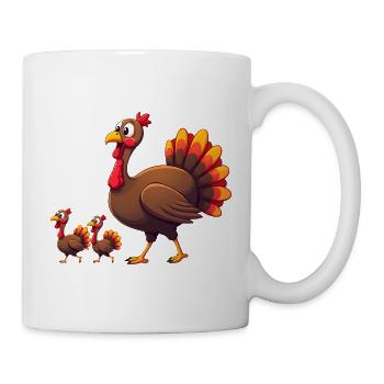Thanksgiving Truthahn Baby - Tasse - Weiß - Rechts