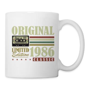 Original 1986 Vintage Vintage Birthday Retro - Mug - white - Right