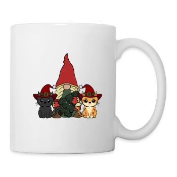 Katze Wichtel  - Tasse - Weiß - Rechts