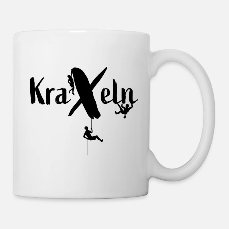 Kraxeln - Tasse - Weiß