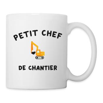 Small Construction Machinery Site Manager - Mug - white - Right