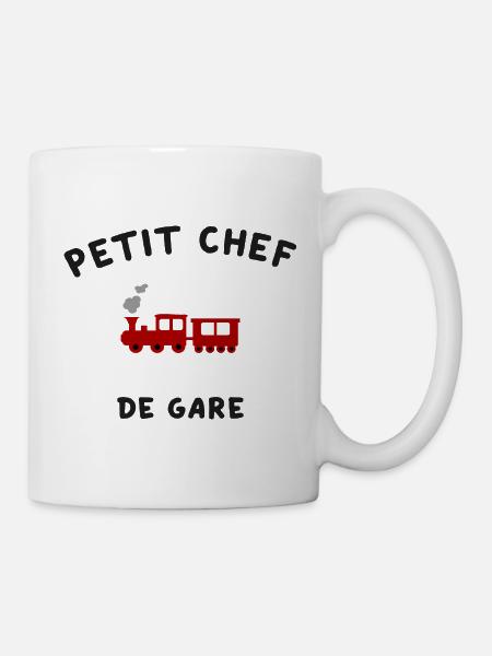 Petit Maître de Gare Locomotive Train - Mug - white