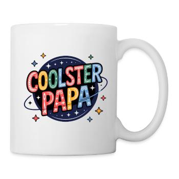 Coolest Dad - Imprimé papa rétro coloré - Mug blanc - blanc - Droite
