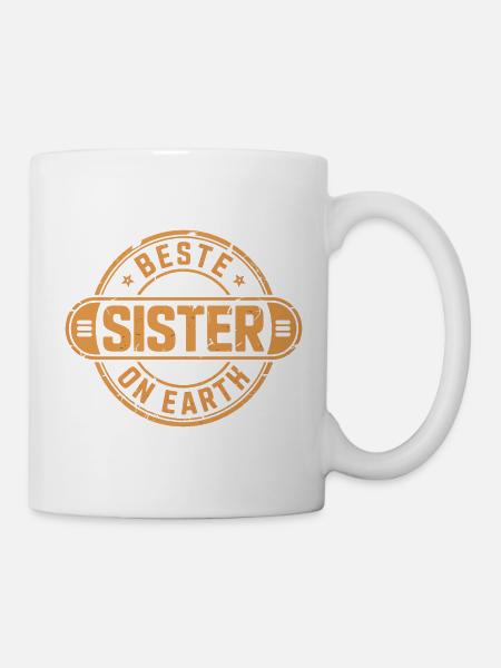 Beste Sister - Tasse - Weiß
