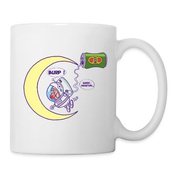 Astronaut and beer - Mug - white - Right