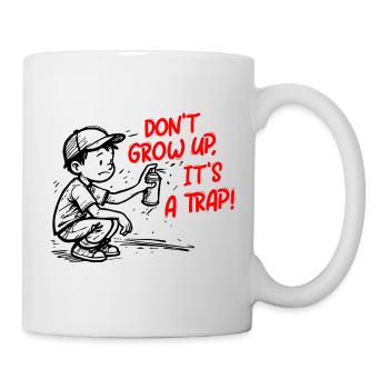 Es ist ein Trick - Tasse - Weiß - Rechts