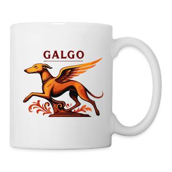 Ornement de capot Galgo - Mug blanc - blanc - Droite