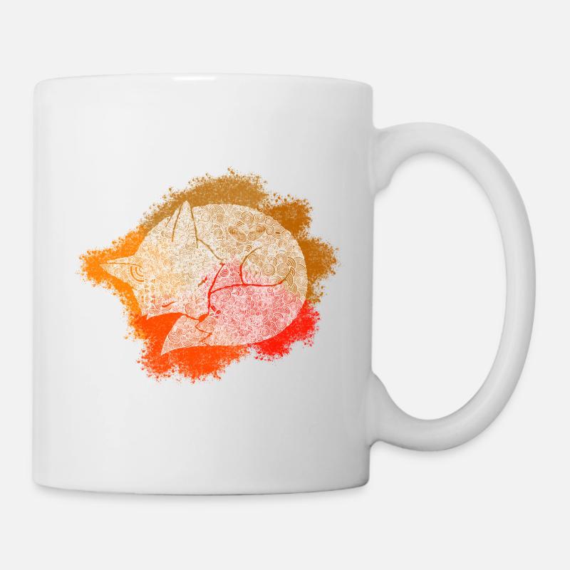 Zentangle Fox - Mug - white