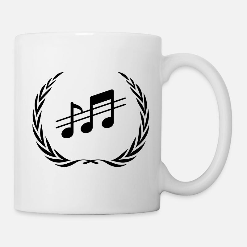 Music Notes Wreath - Mug - white