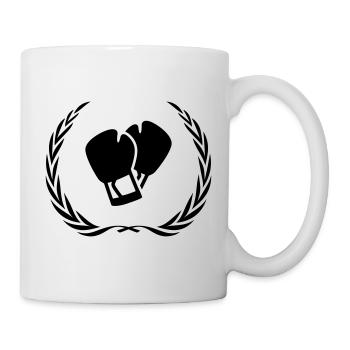Boxhandschuhe Kranz - Tasse - Weiß - Rechts
