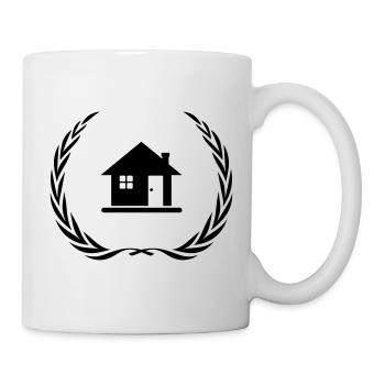Symbole de la maison Maison Couronne - Mug blanc - blanc - Droite