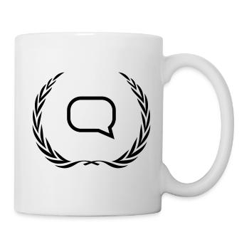 Sprechblase Kranz - Tasse - Weiß - Rechts