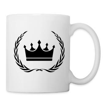 Crown Symbol Wreath - Mug - white - Right