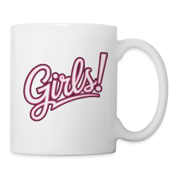Les femmes : le pouvoir qui dirige le monde, les filles, les filles : la fille - Mug blanc - blanc - Droite